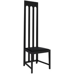 Tall Black Arch Chair ‘Lacquered Wood’ by Dmitry Samygin