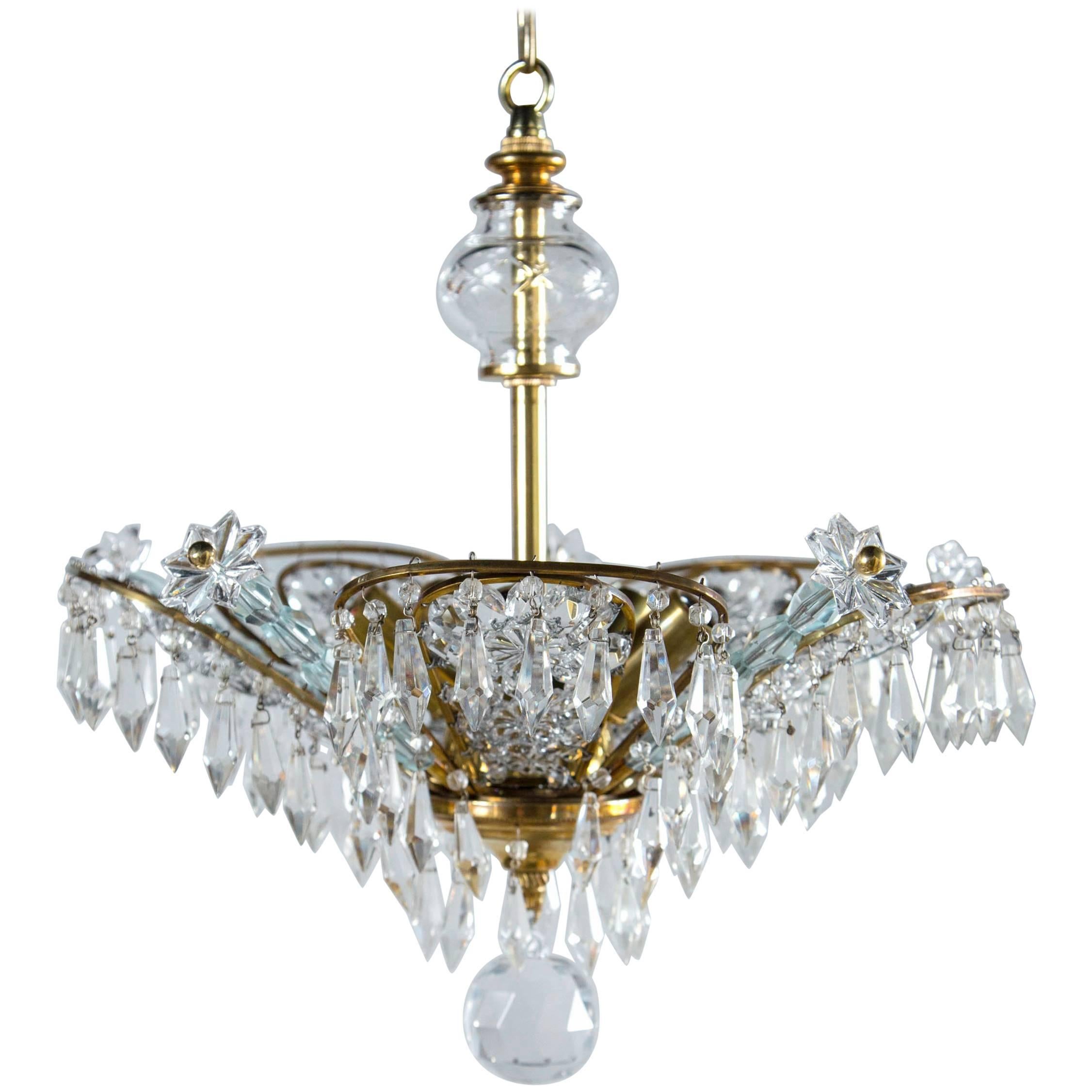 French Bagues Light Fixture For Sale