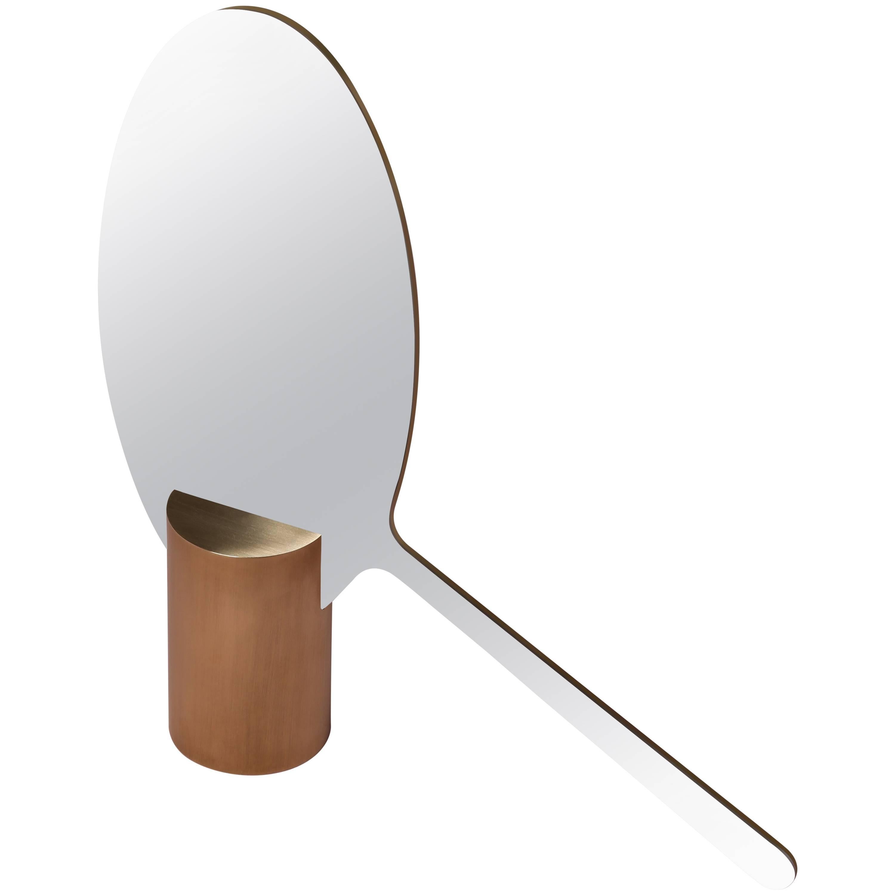 Ashkal Small Mirror 'Round Model' by Richard Yasmine For Sale