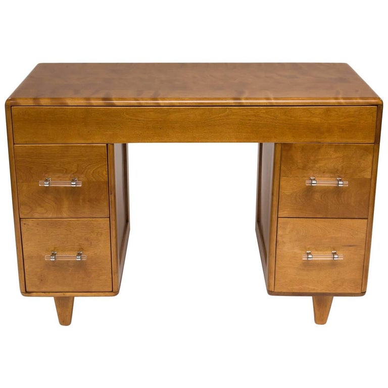 Heywood Wakefield Student Desk With Lucite Handles At 1stdibs