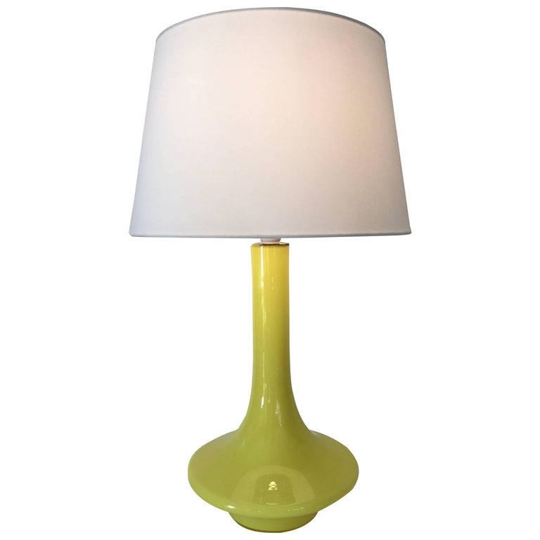 Swedish Or Danish Large Alsterfors Holmegaard Glass Table Lamp Swedish Or Danish Large Alsterfors Holmegaard Glass Table Lamp 1950 For
