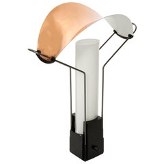 Table Lamp 'Palio' by Arteluce, Copper Opal Glass, Italy, 1985