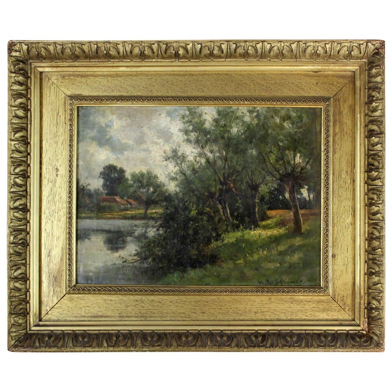 Hiram Reynolds Bloomer Painting at 1stDibs