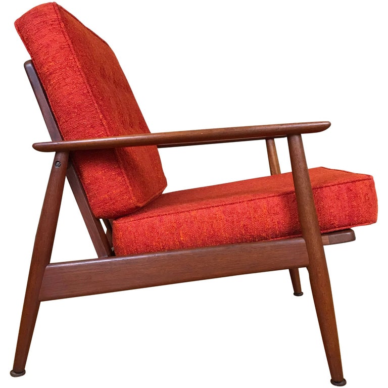 Danish Modern Wing Chair, probably Svend Skipper at 1stdibs