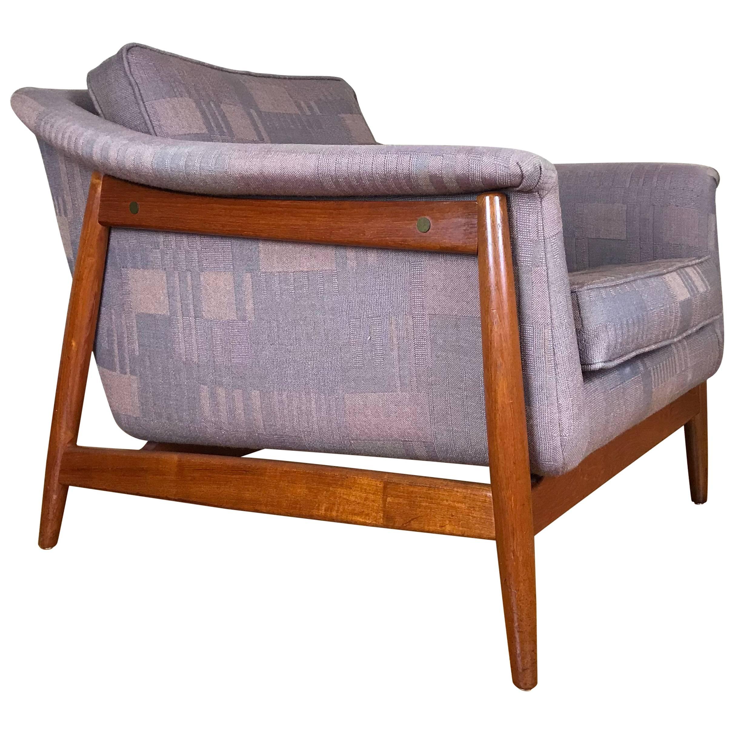 Swedish Modern Lounge Chair by Folke Ohlsson for DUX in Teak and Rosewood