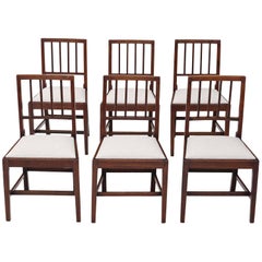 Antique Quality Set of Six Victorian Oak Dining Chairs, circa 1850