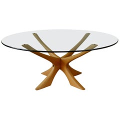 Illum Wikkelso Teak and Glass Coffee Table