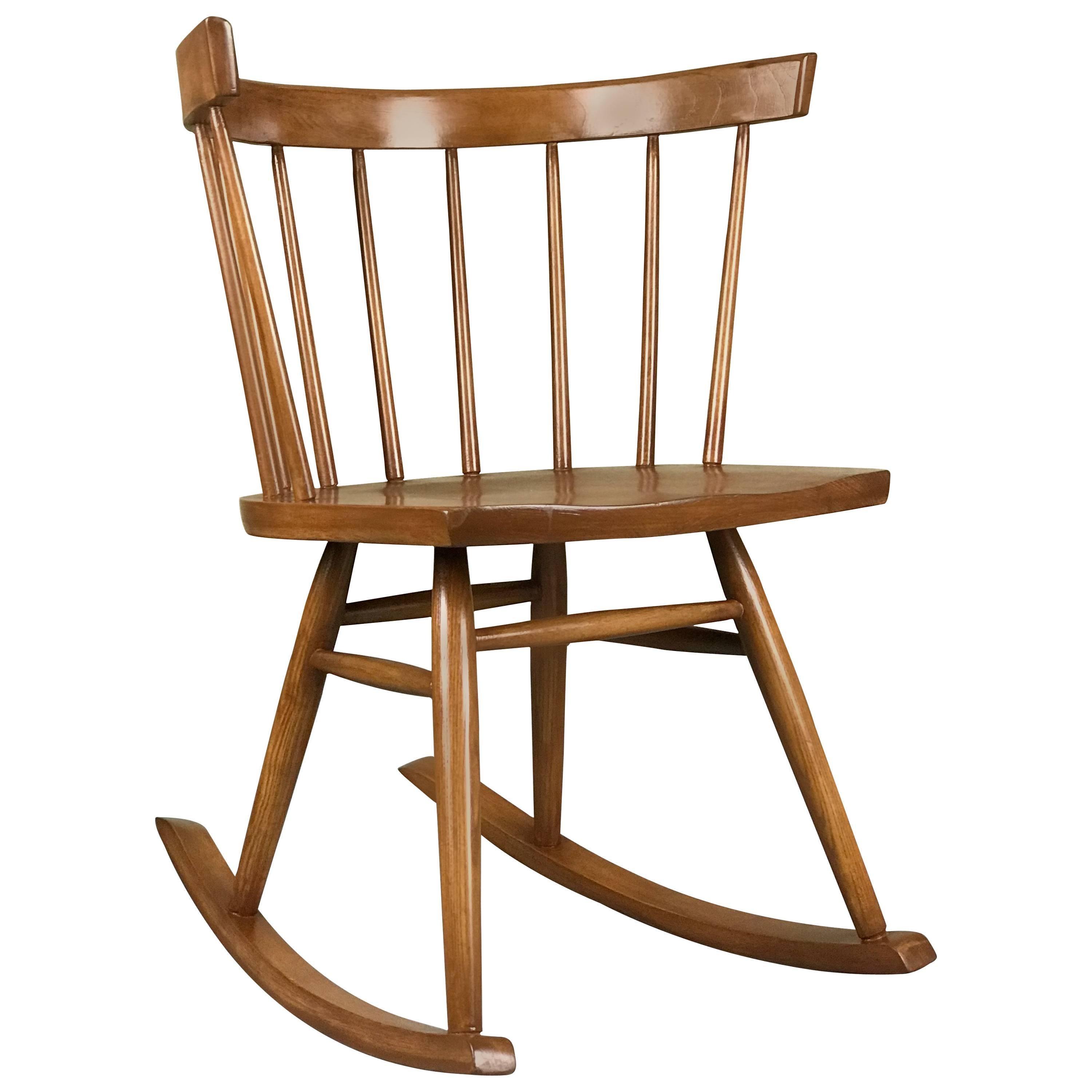 Mid-Century Modern Petite Windsor Rocking Chair by Ercol Furniture, circa 1950s