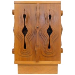 Wood Sculpture Cabinet by John Risley