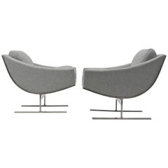 Pair of Kipp Stewart Arc Lounge Chairs