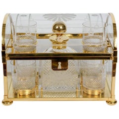 Crystal and Gilded Bronze Whisky Cabinet