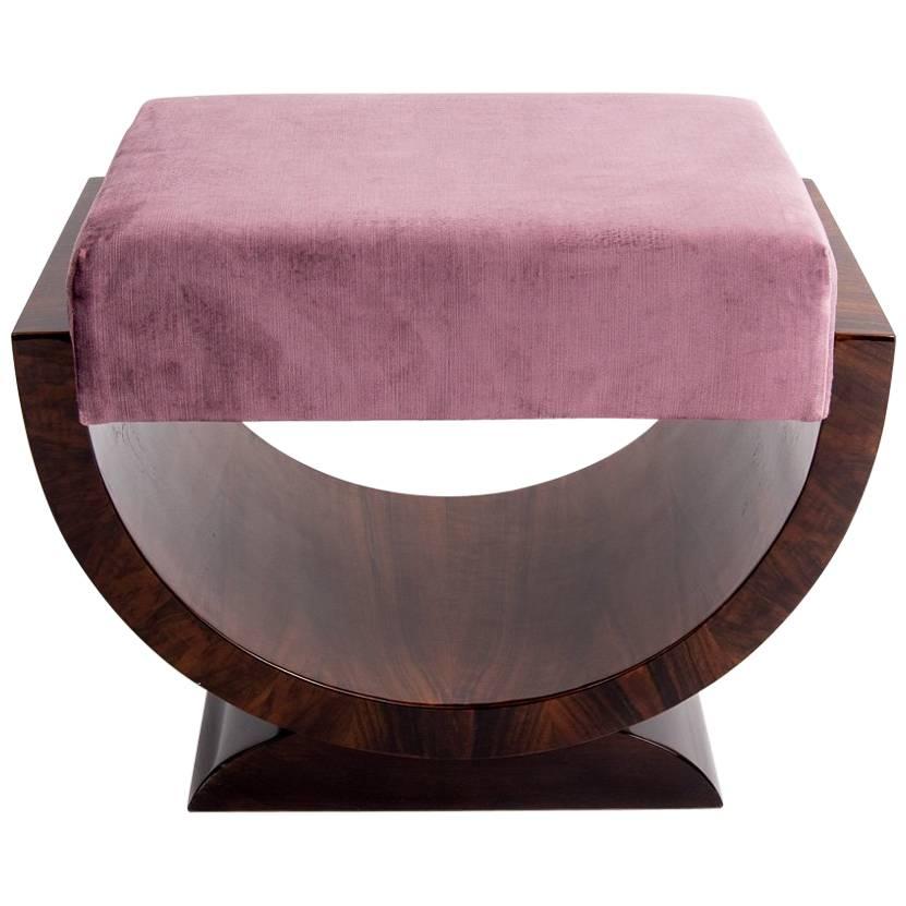 French Art Deco "Tulip" Base Bench, circa 1930s