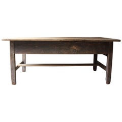 Antique Scarce 17th Century Welsh Oak and Pine Farmhouse Scullery Table, circa 1640-1660