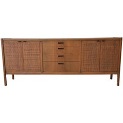 Mid-Century Modern Woven Front Credenza by Founders