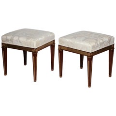 Pair of Russian Neoclassic Stools