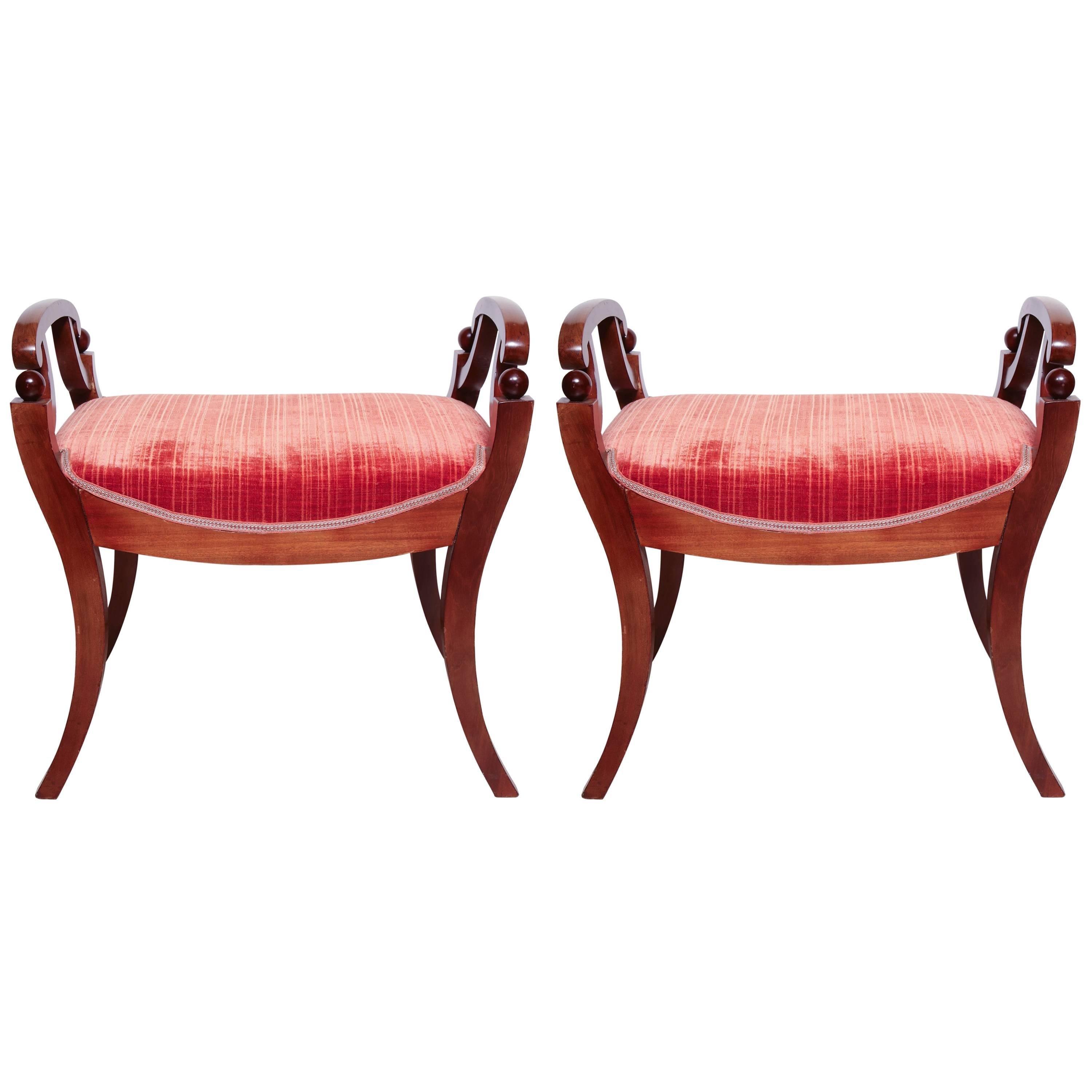 Pair of Scandinavian Stools