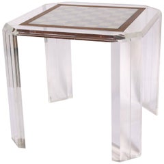 Midcentury Lucite Games Table