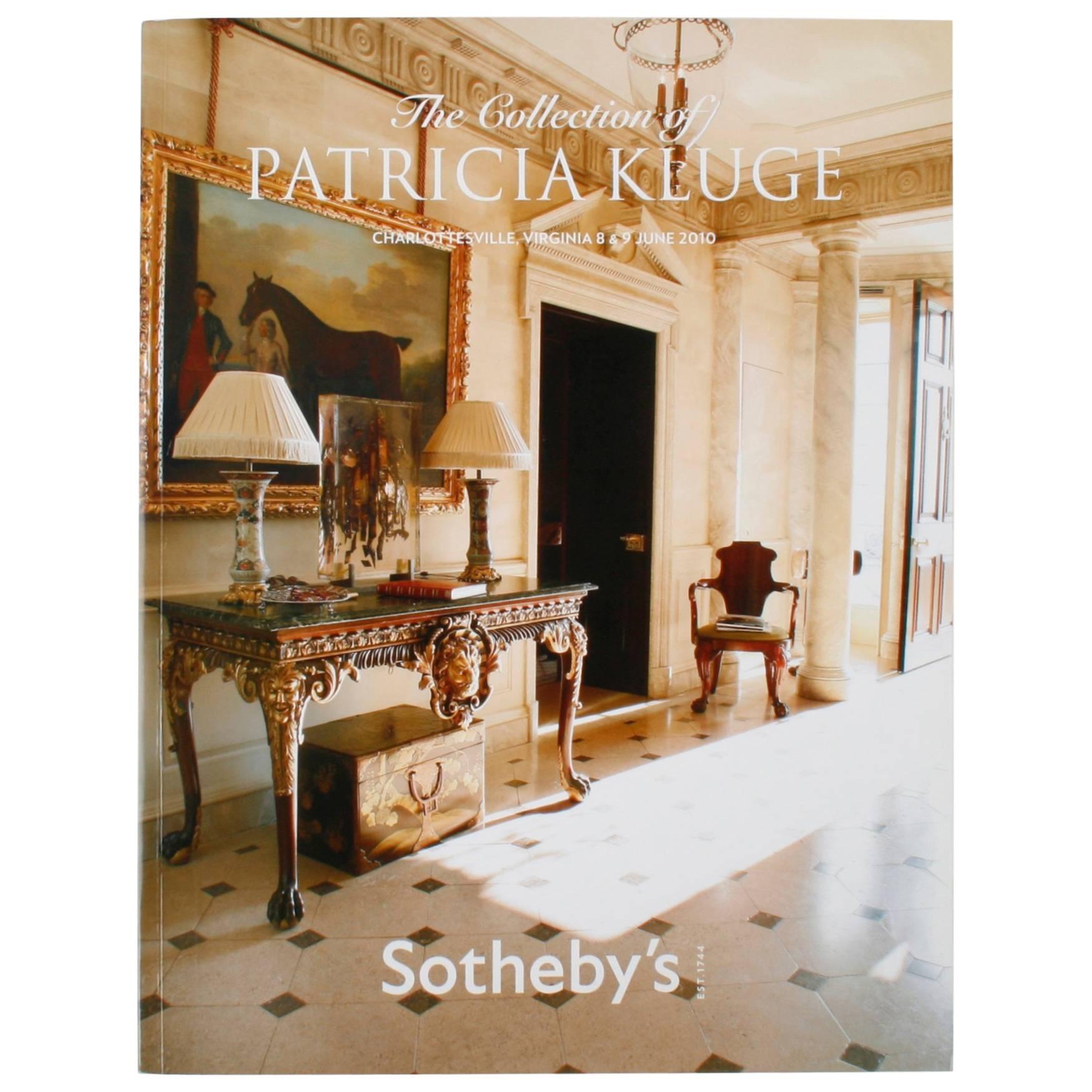 Sotheby
s the Collection of Patricia Kluge Charlottesville, Virginia