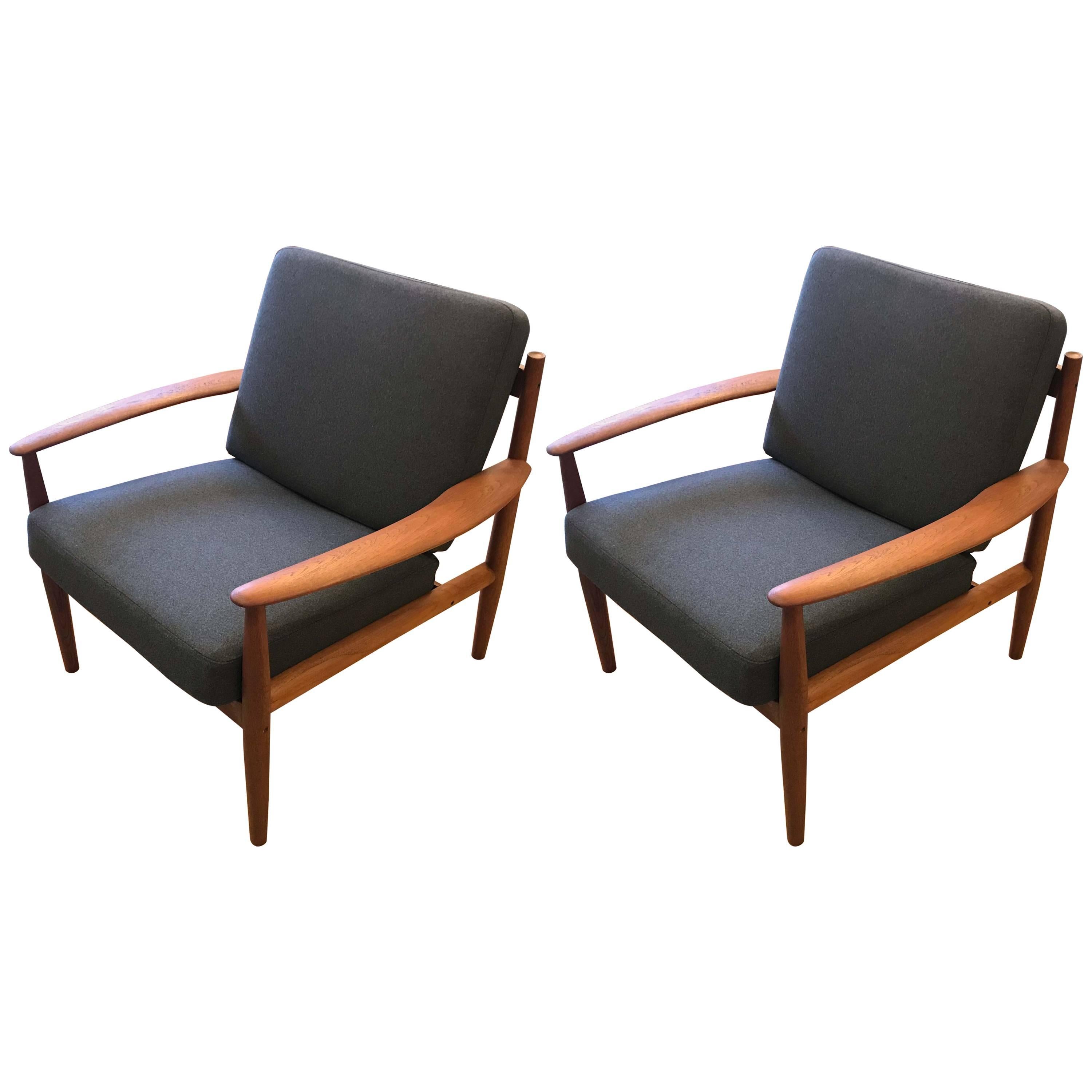 Lounge Chairs by Grete Jalk for France & Sons, Pair