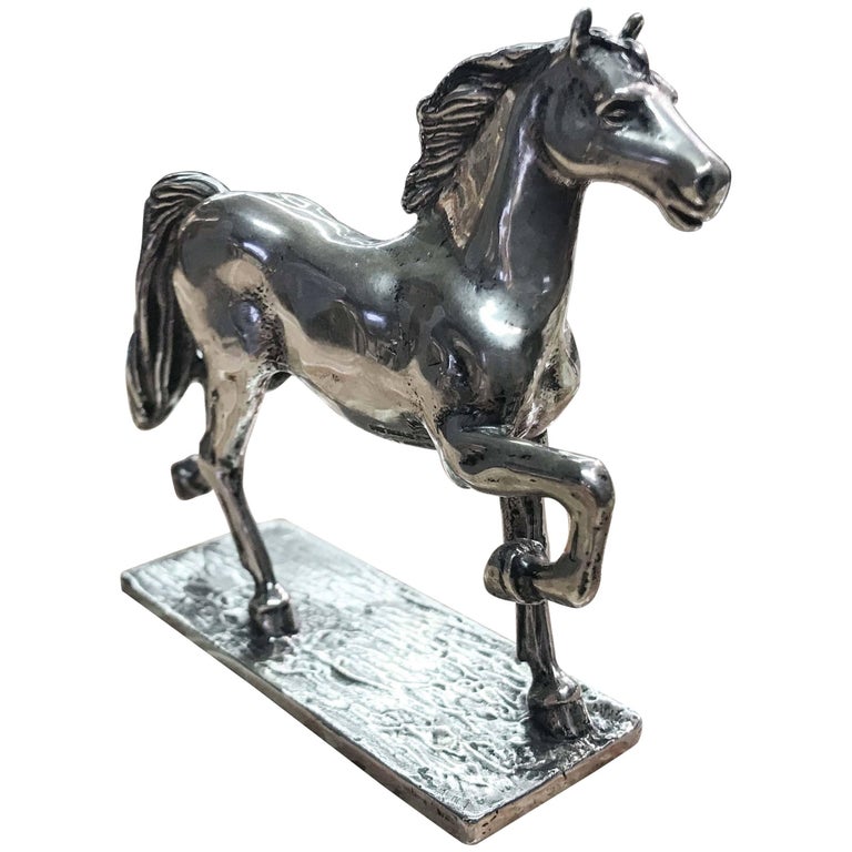 S. Kirk and Sons Solid Silver Horse Figurine For Sale at 1stDibs