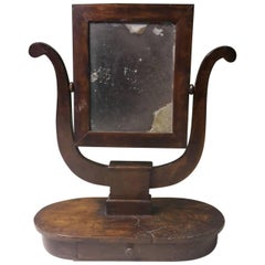 19th Century Italian Mirror Psyché Made of Walnut