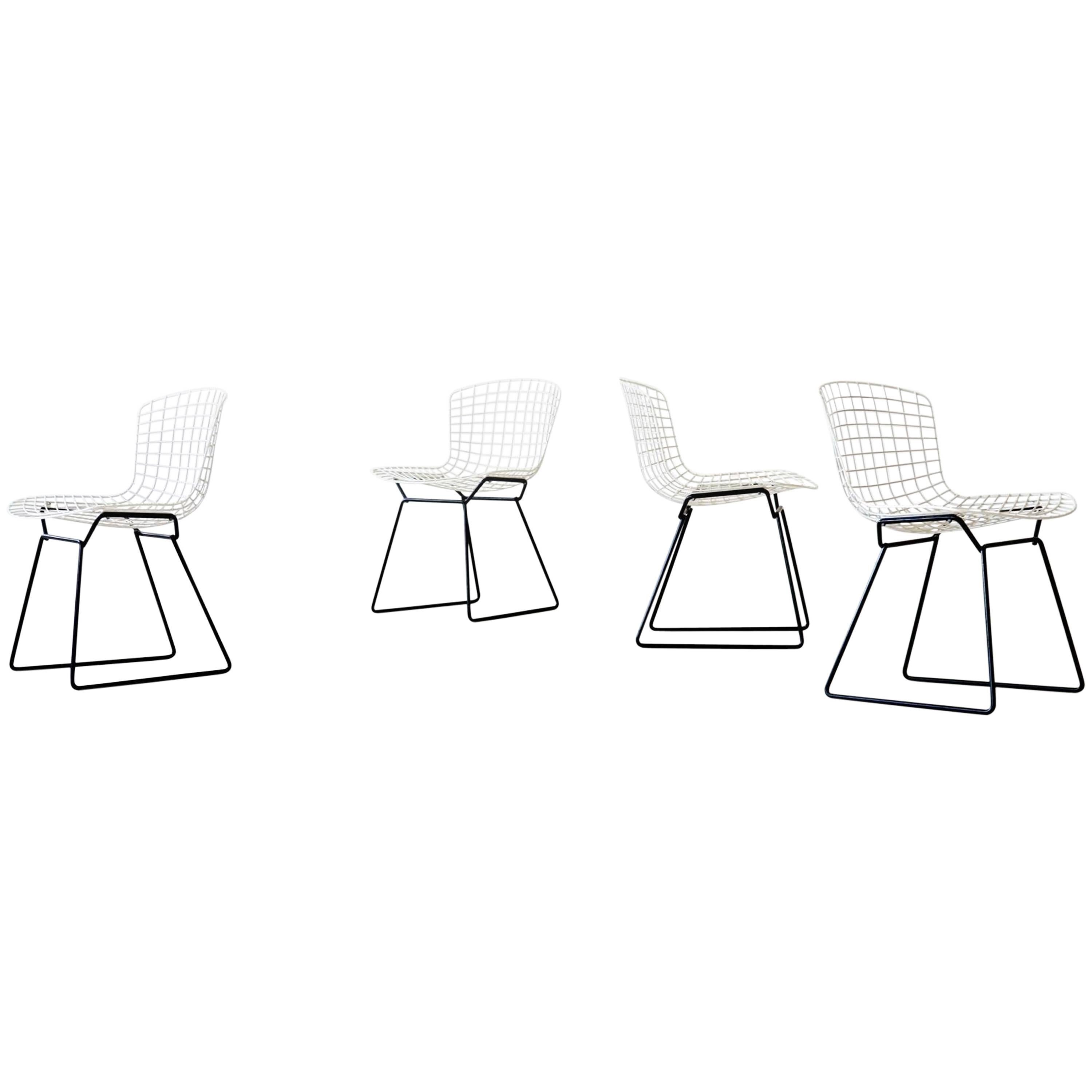 Set of 4 Diamond Wire Side Chair by Harry Bertoia for Knoll International, 1962