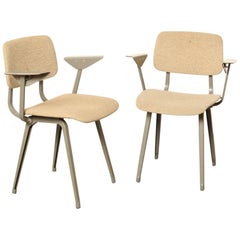 Vintage Revolt Chair by Friso Kramer for Ahrend Cirkel Upholstered, Pair