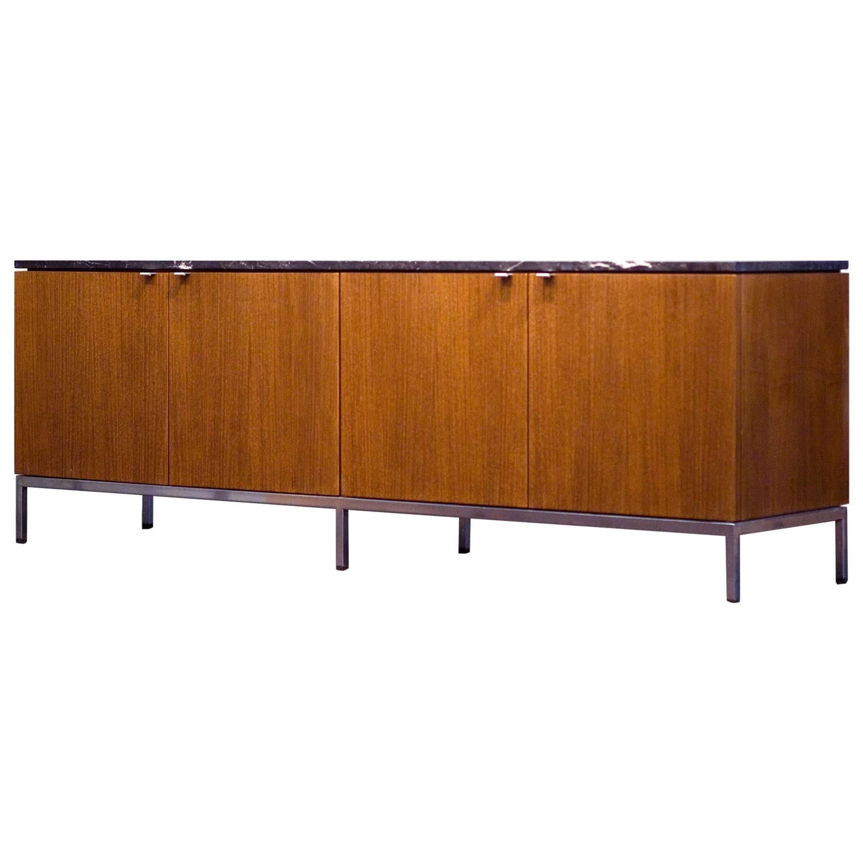 Florence Knoll Credenza Sideboard Marble Walnut