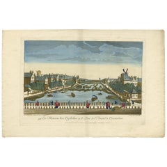 Antique Print of the Amstel, Amsterdam by J.F. Daumont, circa 1770
