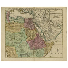 Antique Map of Central Africa by J.B. Elwe, 1792