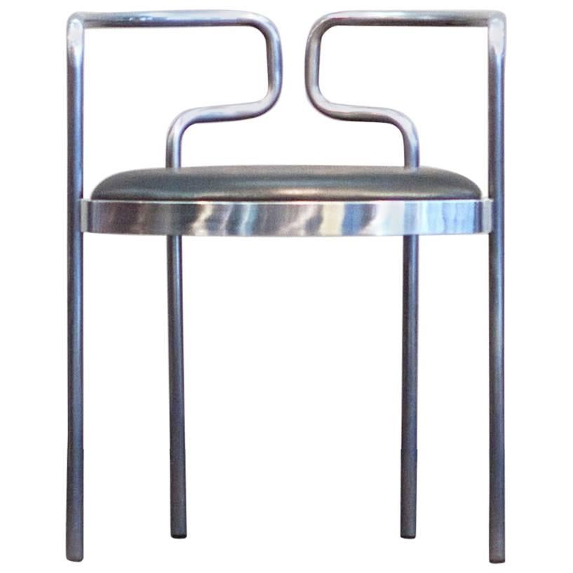 Henning Larsen Chair Mod. 9230 Fritz Hansen Denmark Black Leather Steel