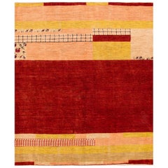 21st Century Contemporary Colorful Persian Gabbeh Carpet