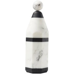 Coolers A, Bottle Cooler in Marble and Brass by Pietro Russo for Editions Milano
