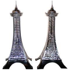 Vintage 20th Century Eiffel Tower Lamps