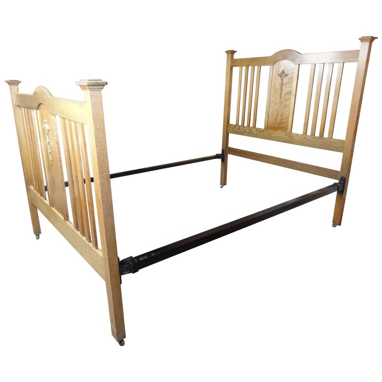 Circa 1910 Antique Arts And Crafts Bed at 1stdibs