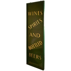 19th Century Pub Mirror Advertising Sign