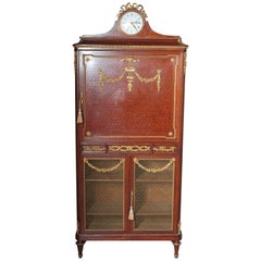 19th Century Parquetry and Gilt Bronze Cabinet by Francois Linke