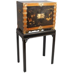 18th-19th Century Japanese Lacquered Table Cabinet