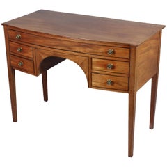 Antique George III Period Faded Mahogany Small Bow-Fronted Sideboard