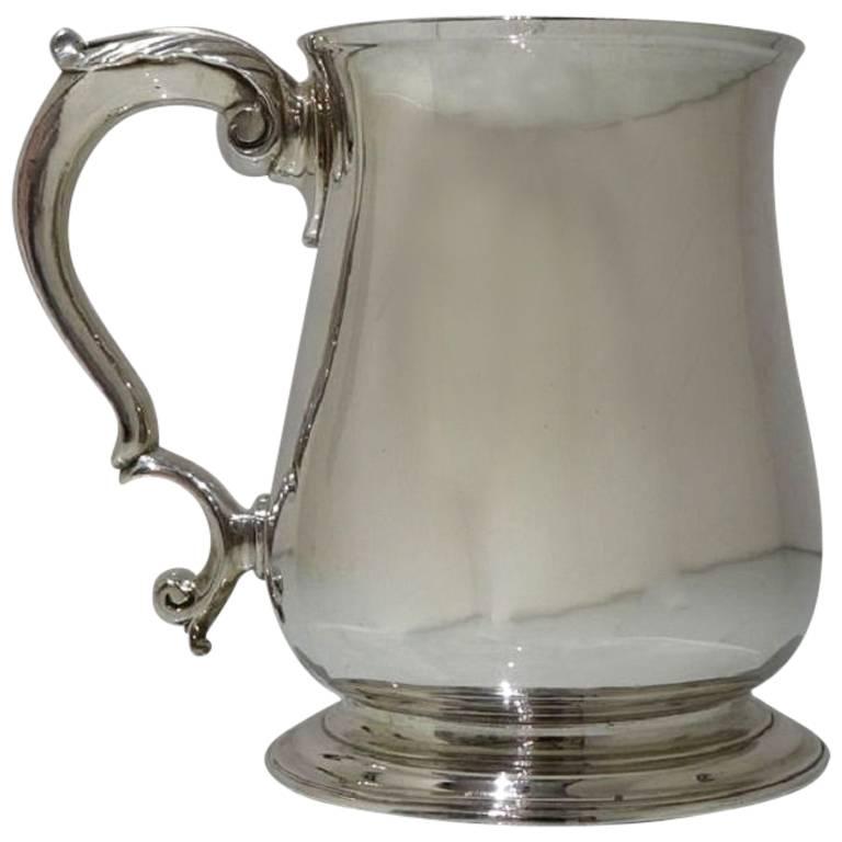 Antique Sterling Silver George II Pint Mug London 1743 William Williams