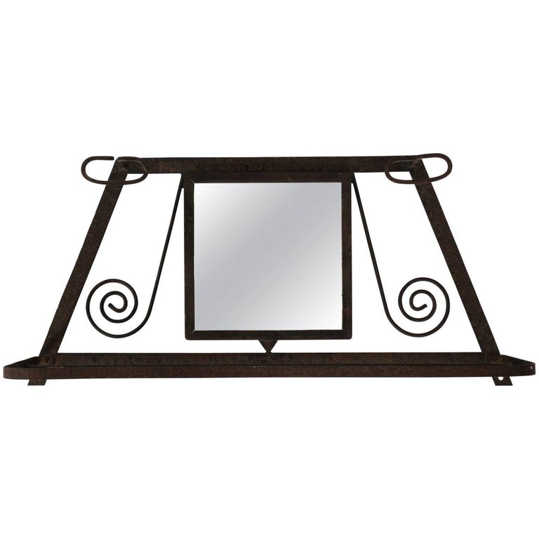 French Wrought Iron Wall Shelf For Sale at 1stDibs