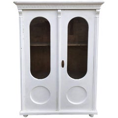 Used Stunning Glass Doored Double Door French Armoire