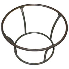 Round Tubular Bronze Side Table by Walter Lamb for Brown Jordan