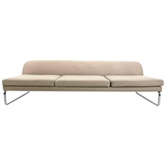 Canapé beige conçu par Gordon Guillaumier avec tissu par Tacchini, Italie, années 2000