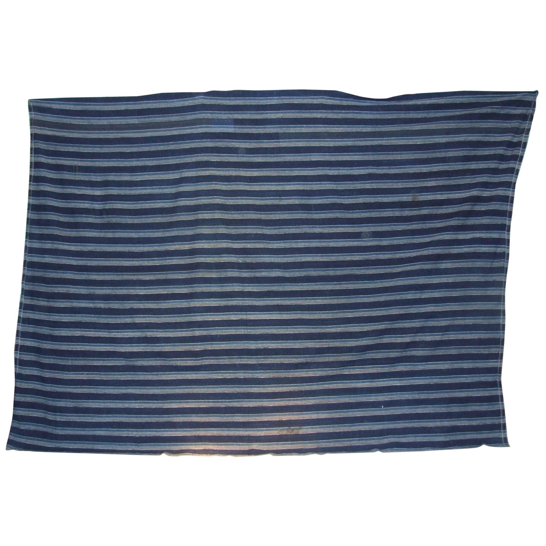 Mid-20th Century African Mali Woven Indigo Dyed (Dark) Cotton at 1stDibs