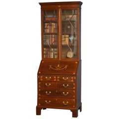 Georgian Mahogany Bureau Bookcase