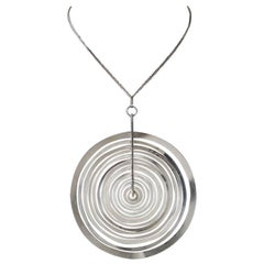 Necklace Silver Moon Designed by Tapio Wirkkala, Finland, 1970s