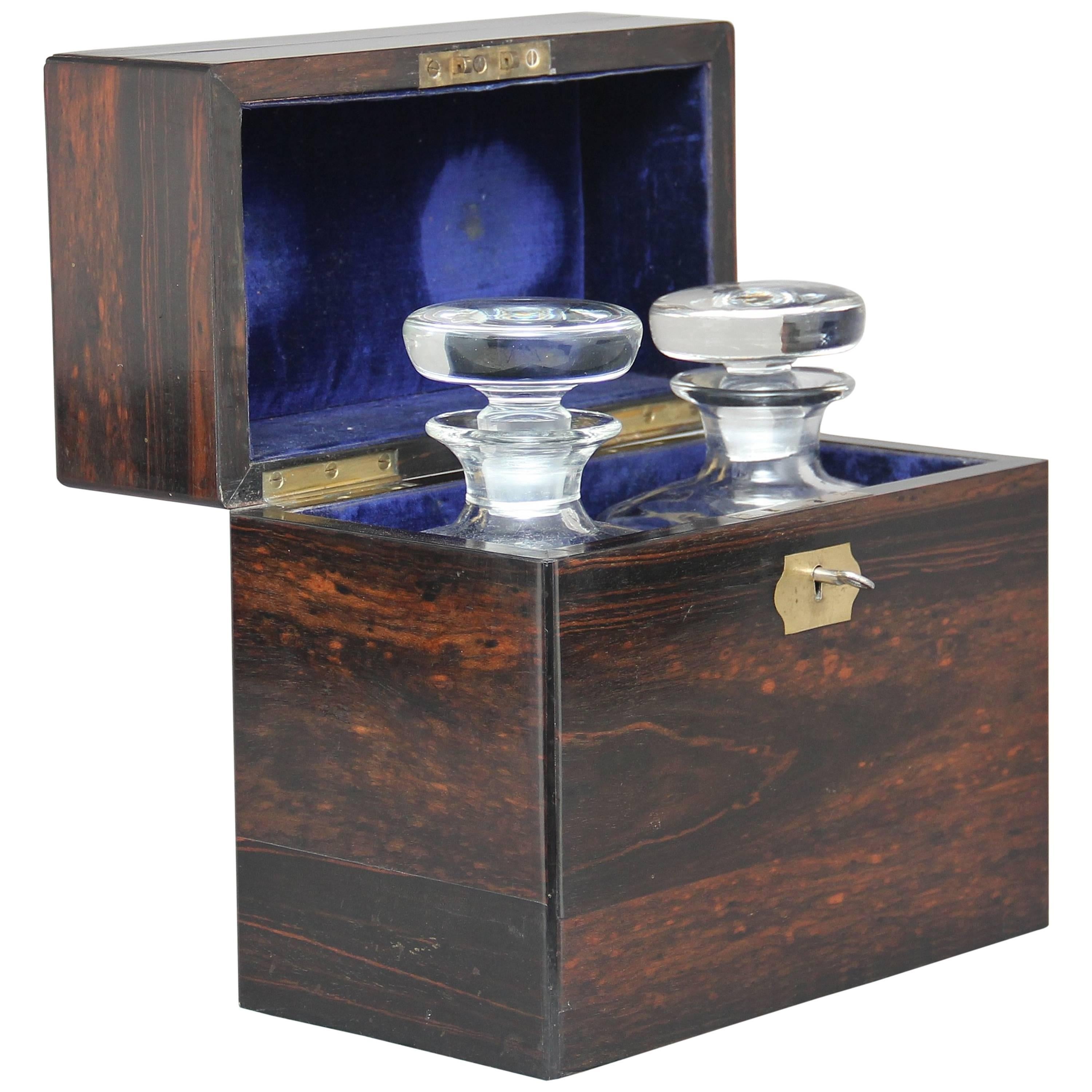 19th Century Coromandel Decanter Box For Sale