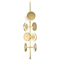 Le Royer Chandelier in Aged Brass by Larose Guyon