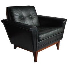 Vintage Danish Leather Club Chair